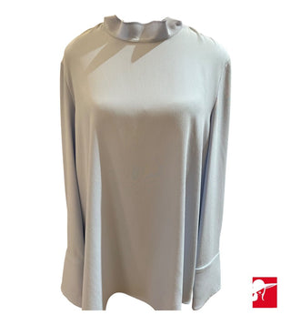 M. M. LaFleur wide cuff crepe blouse
