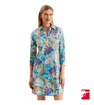 Tyler Boe Johnny Aqua Filigree dress NEW size S