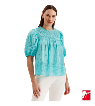 Tyler Boe Chloe eyelet blouse NEW size S