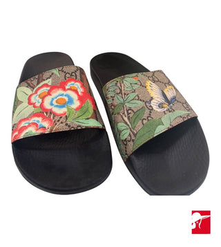 Gucci GG Floral Supreme slides NIB size 38/US 8
