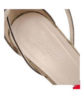 Gucci GG Canvas web sandals size 38 C / US 8
