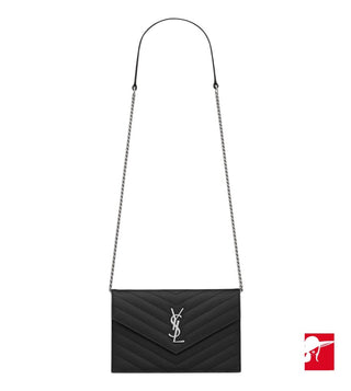 Yves St. Laurent Cassandre Envelope chain wallet