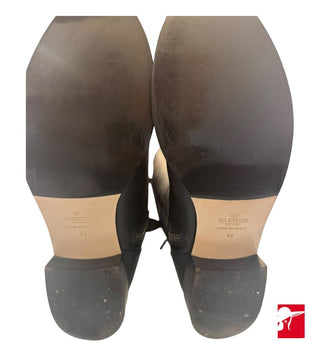 Valentino Garavani knee high boots with leather lace back size 41/US 9.5