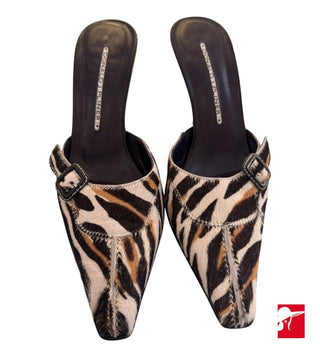 Donald J. Pliner calf hair mules size 6