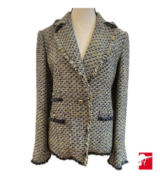 Veronica Beard Fabian metallic tweed blazer
