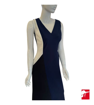 Mikael Aghal tricolor long dress size 10