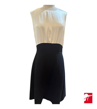 Oscar de la Renta silk and crepe dress size 8