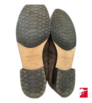 Jimmy Choo Blyss suede moto booties size 41/US 10