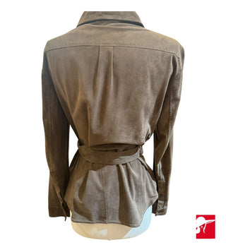 Weekend Max Mara suede button front shirt size 2