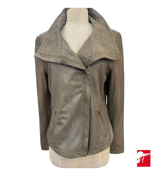 Elie Tahari Natalie leather jacket size M