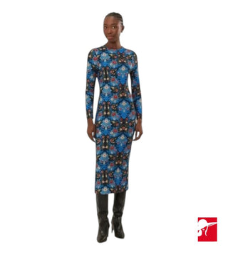 Farm Rio Arabesque floral jersey midi dress size S