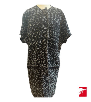 St. John tweed short sleeved long jacket size 8