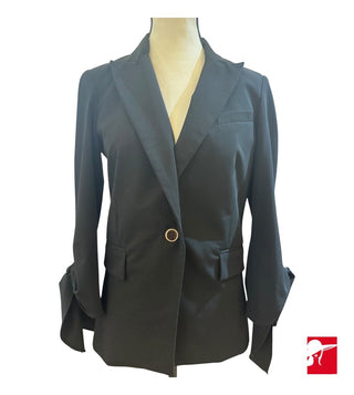 Veronica Beard ruched tie cuff Dickey blazer size 4