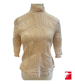 Ulla Johnson silk Helen lace blouse size 2