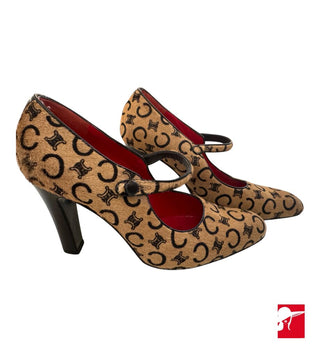 Celine vintage Mary Jane calf hair pumps size 39/US 8.5