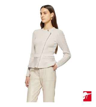 Simkhai Andi fisherman knit peplum knit jacket NWT size L