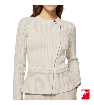 Simkhai Andi fisherman knit peplum knit jacket NWT size L