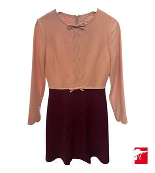 Ted Baker two-tone bow front dress size 2/US 4-6