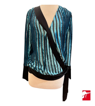Diane Von Furstenberg velvet blouse NWT size P/XS