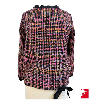 Dovima Paris tweed silk top size S/4