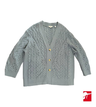 Vince cotton cable cardigan NWT size 3X