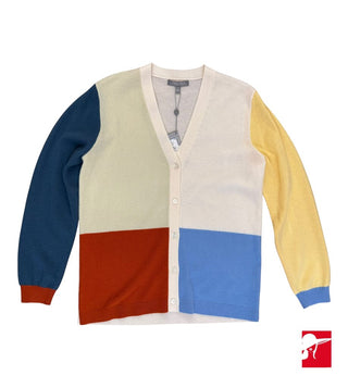 Neiman Marcus colorblock cardigan NWT size L