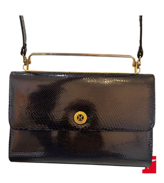 Cuero Vaca vintage snakeskin bag