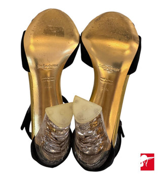 Yves St. Laurent art velour pumps size 6.5