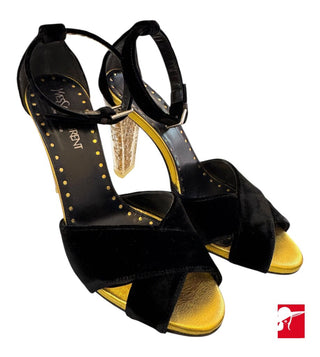 Yves St. Laurent art velour pumps size 6.5