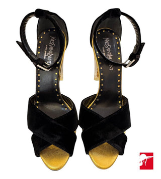 Yves St. Laurent art velour pumps size 6.5