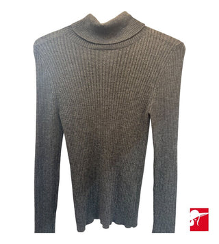 St. John wool/silk/cashmere baby cable turtleneck