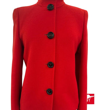 Akris double faced wool jacket size US 8