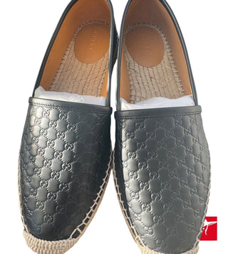 Gucci GG leather espadrilles NEW size 38.5/8