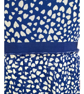 LK Bennett Avery heart print midi dress size 8