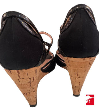 Prada strappy wedge sandals