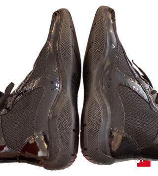 Prada patent technical men's high tops size 37/8