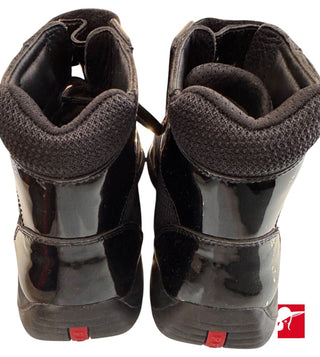 Prada patent technical men's high tops size 37/8
