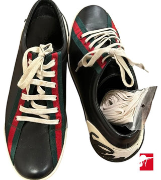 Gucci vintage men's leather lace up sneakers size men's 9