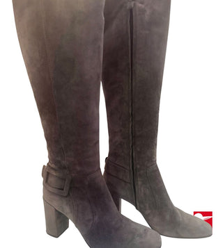 Roger Vivier suede side buckle boots size 37.5