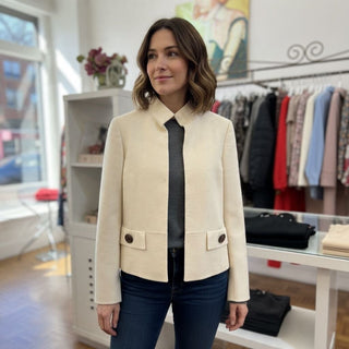 Akris double-faced wool short jacket size 6