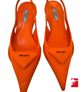 Prada nylon gabardine kitten heels NIB size 36/US 6