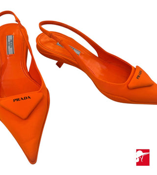 Prada nylon gabardine kitten heels NIB size 36/US 6