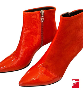 Rag & Bone Beha suede/patent booties size 36