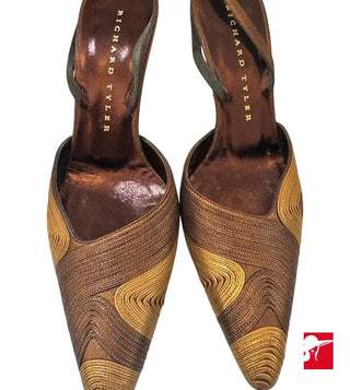 Richard Tyler soutache kitten heels size 6 M