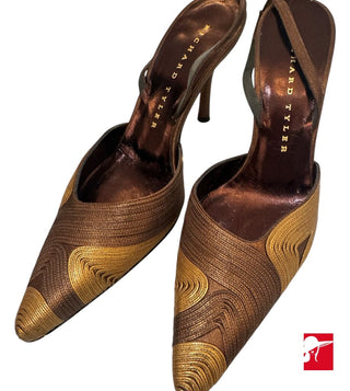 Richard Tyler soutache kitten heels size 6 M
