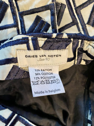 Dries Van Noten jacquard wrap skirt size 40