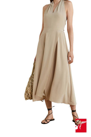 Vince tie-back halter maxi dress NWT size S