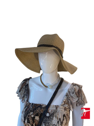 Packable straw hat