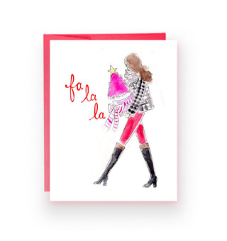 Fa La La Christmas Card