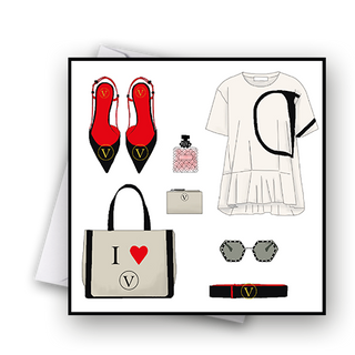 Women’s Fashion- Valentine Greeting Card